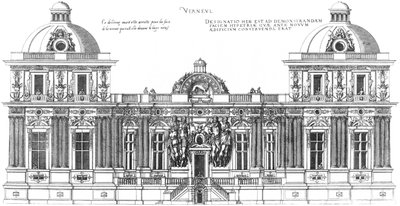 Gravur aus Le premier volume des plus excellents Bastiments de France von Jacques I Androuet du Cerceau